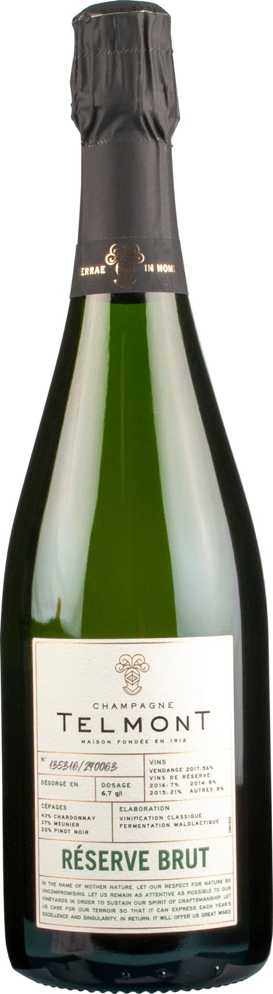 Champagne Telmont Reserve Brut 75cl NV - Just Wines 