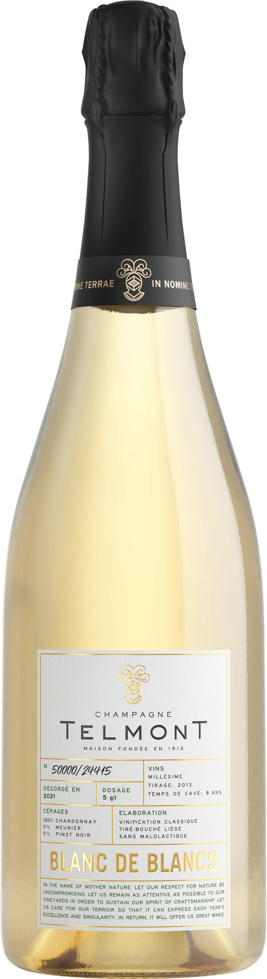 Champagne Telmont Blanc de Blancs 2013 75cl - Buy Champagne Telmont Wines from GREAT WINES DIRECT wine shop