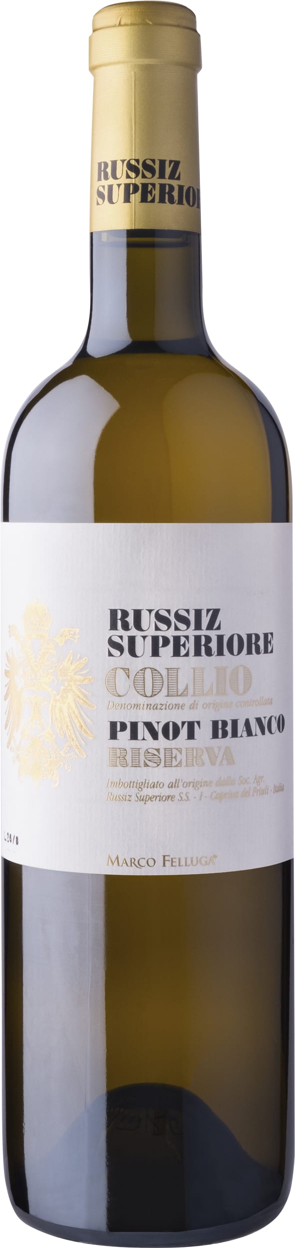 Russiz Superiore Pinot Bianco Riserva, Collio 2016 75cl - Just Wines 