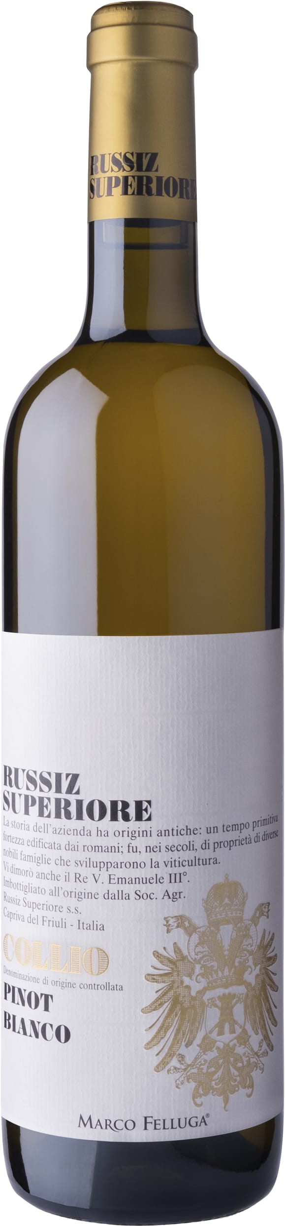 Russiz Superiore Pinot Bianco, Collio 2021 6x75cl - Just Wines 