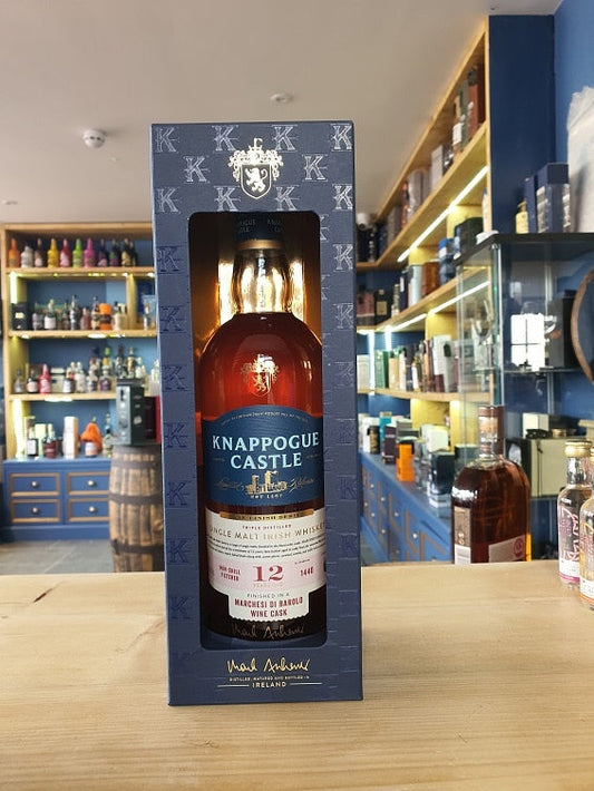 Knappogue Castle 12 Year Old Single Malt Whiskey Barolo Cask 70cl 46% - Just Wines 