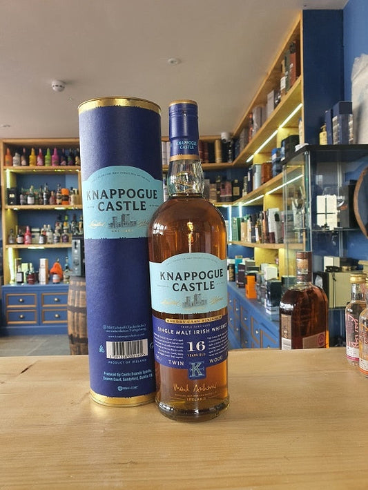 Knappogue Castle 16 Year Old Single Malt Whiskey Twin Wood Sherry Cask Finish 70cl 43% - Just Wines 