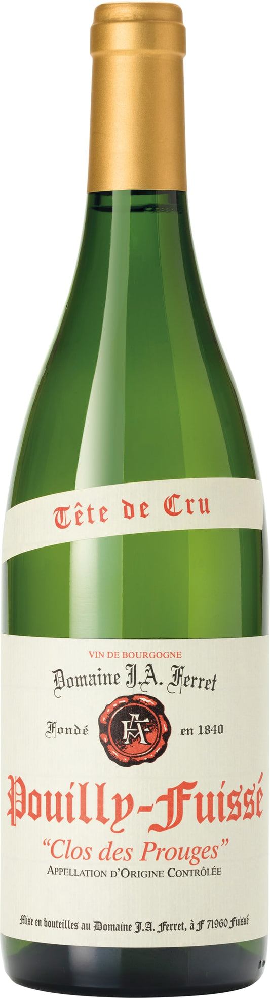 Domaine Ferret Pouilly-Fuisse Tete de Cru Clos des Prouges 2021 75cl - GREAT WINES DIRECT