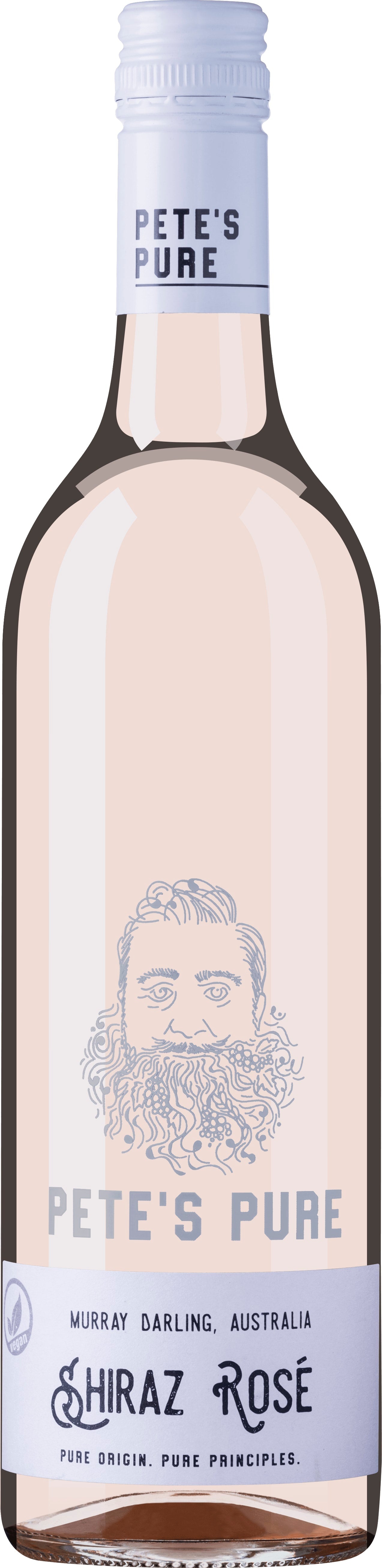 Pete's Pure Wine Shiraz Rose 2022 75cl - Just Wines 