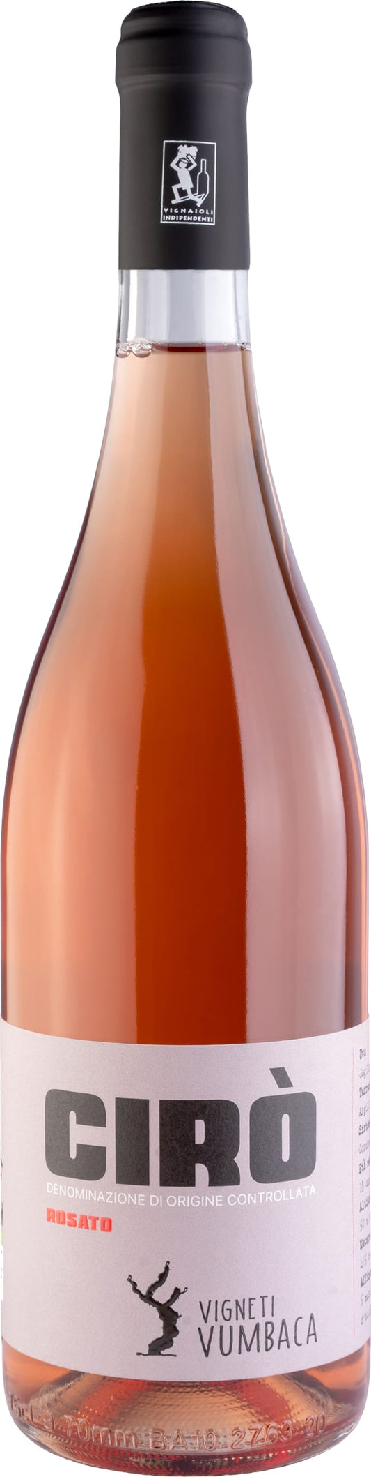 Vumbaca Giuseppe Ciro DOC Rosato Organic 2022 75cl - Buy Vumbaca Giuseppe Wines from GREAT WINES DIRECT wine shop