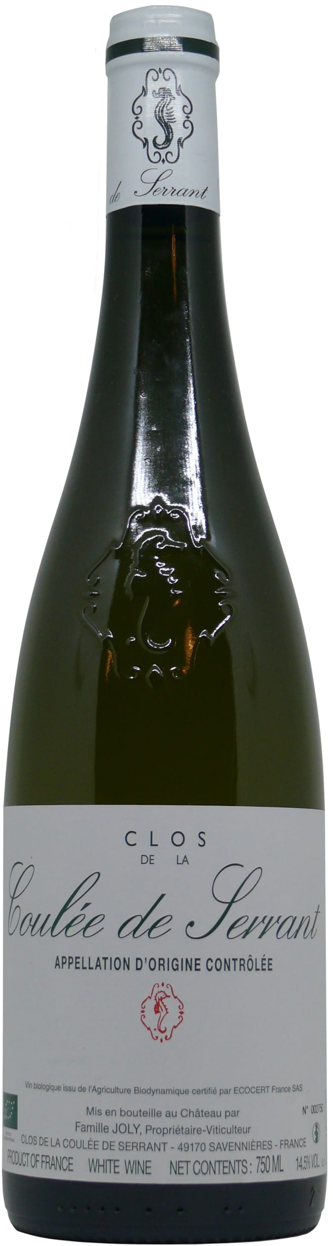 Nicolas Joly Savennieres Clos de La Coulee-de-Serrant 2021 75cl - Buy Nicolas Joly Wines from GREAT WINES DIRECT wine shop