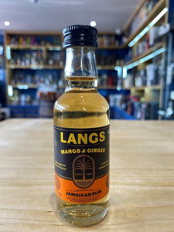 Langs Mango & Ginger Jamaican Rum 37.5% 12x5cl - Just Wines 