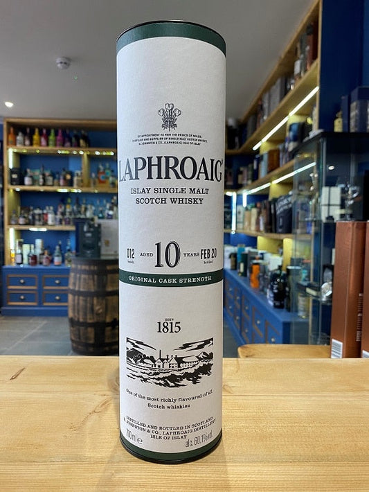 Laphroaig Aged 10 Years Cask Strength 56.5% 70cl Batch 015 - Just Wines