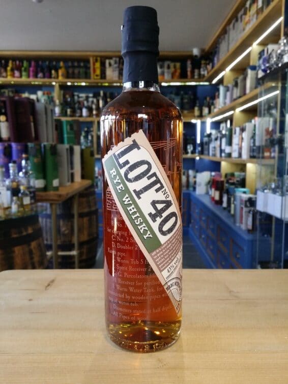 Lot 40 Rye Whiskey 70cl 43% - Just Wines 