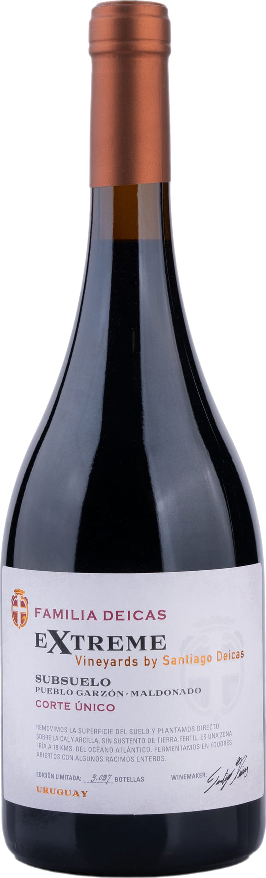 Familia Deicas Extreme Vineyard Subsuelo Corte Unico 2022 75cl - Buy Familia Deicas Wines from GREAT WINES DIRECT wine shop