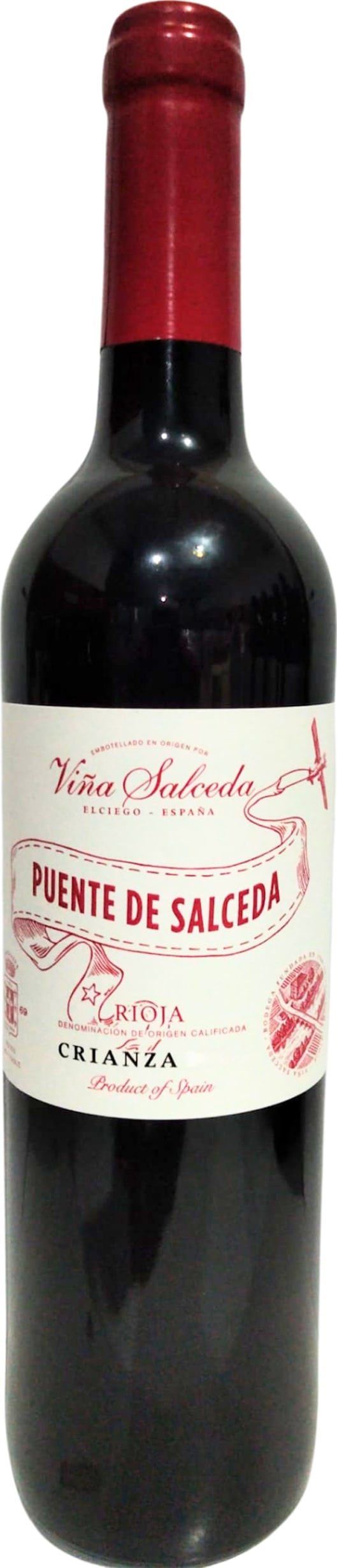 Vina Salceda Puente de Salceda Crianza 2020 75cl - Buy Vina Salceda Wines from GREAT WINES DIRECT wine shop