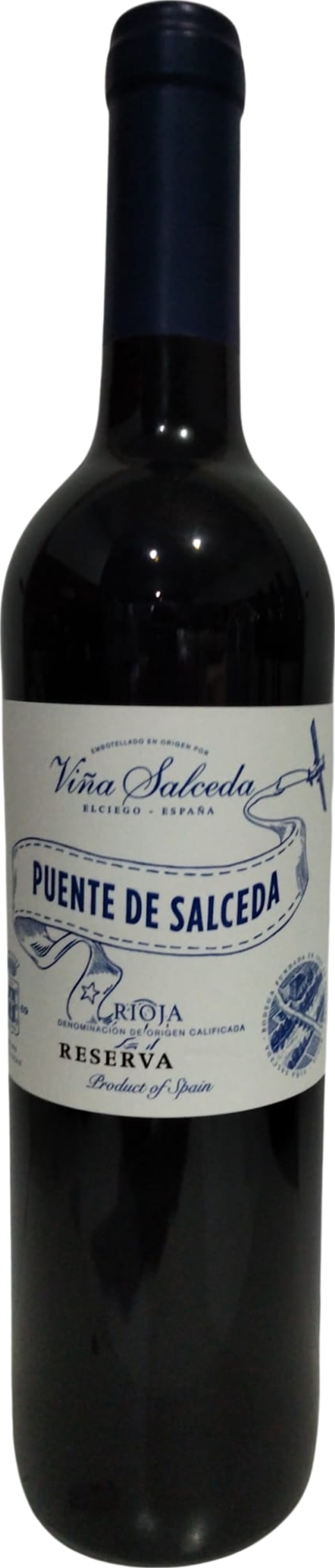 Vina Salceda Puente de Salceda Reserva 2018 75cl - Buy Vina Salceda Wines from GREAT WINES DIRECT wine shop