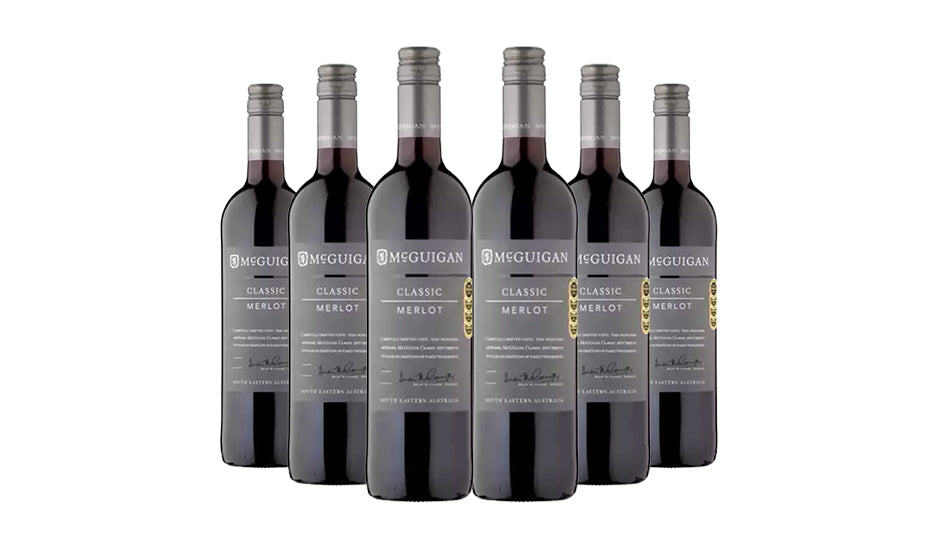 McGuigan Classic Merlot Red Wine 75cl x 6 Bottles - Just Wines 