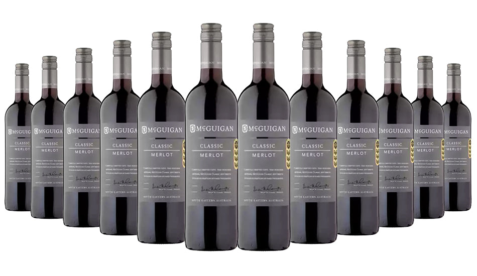 McGuigan Classic Merlot Red Wine 75cl x 12 Bottles - Just Wines 