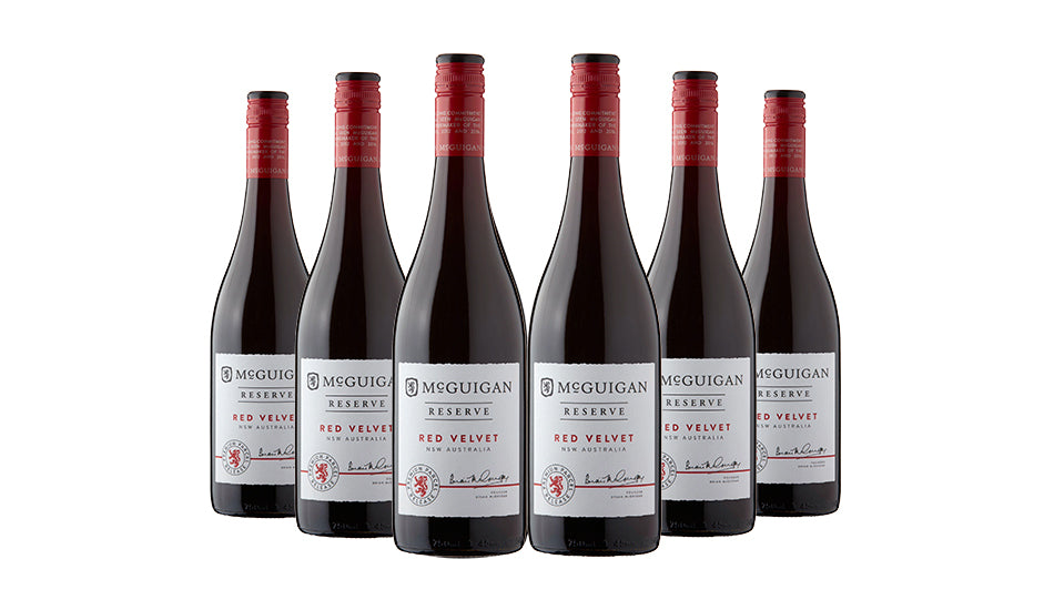 Mcguigan Reserve Red Velvet 2021 75cl x 6 Bottles - Just Wines 