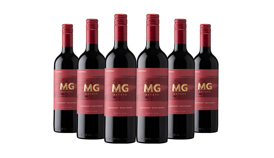 Montgras MG Estate Cabernet Sauvignon Red Wine 2021 75cl x 6 bottles - Just Wines 