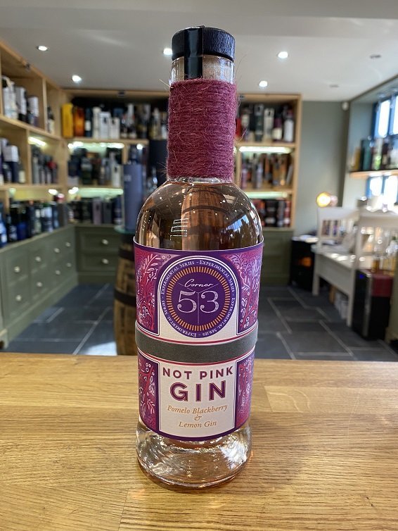 Corner 53 Not Pink Gin (Pomelo Blackberry and Lemon) 50cl 37.5% - Just Wines 