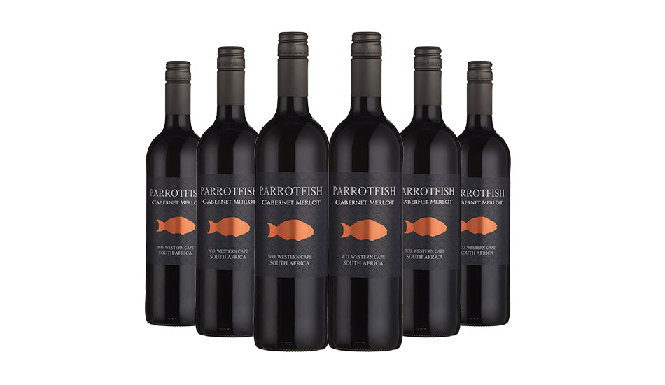 Parrotfish South Africa Cabernet Merlot Red Wine 75cl x 6 Bottles - Just Wines 