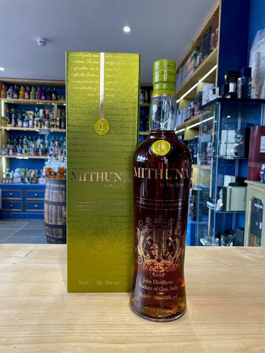 Paul John Mithuna Indian Single Malt 70cl 58% - Just Wines 