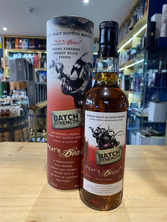 Peat's Beast Batch Strength Sherry Wood Finish 70cl 54.1% - Just Wines 