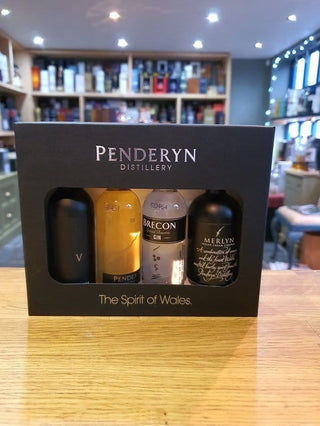 Penderyn The Spirit of Wales 4 x MIxed Gift Pack 12x5cl - Just Wines 