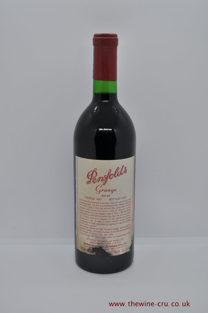 Penfolds Grange Bin 95 1981 - Just Wines 