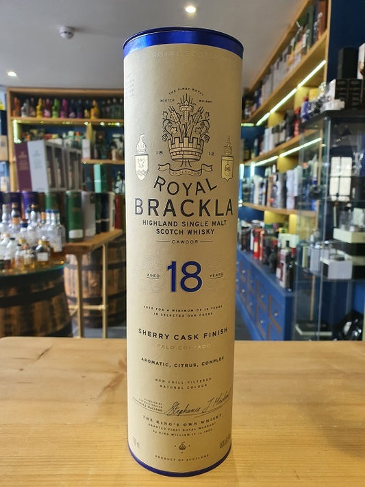 Royal Brackla 18 year old Palo Cortado Sherry Cask Finish 70cl 46% - Just Wines