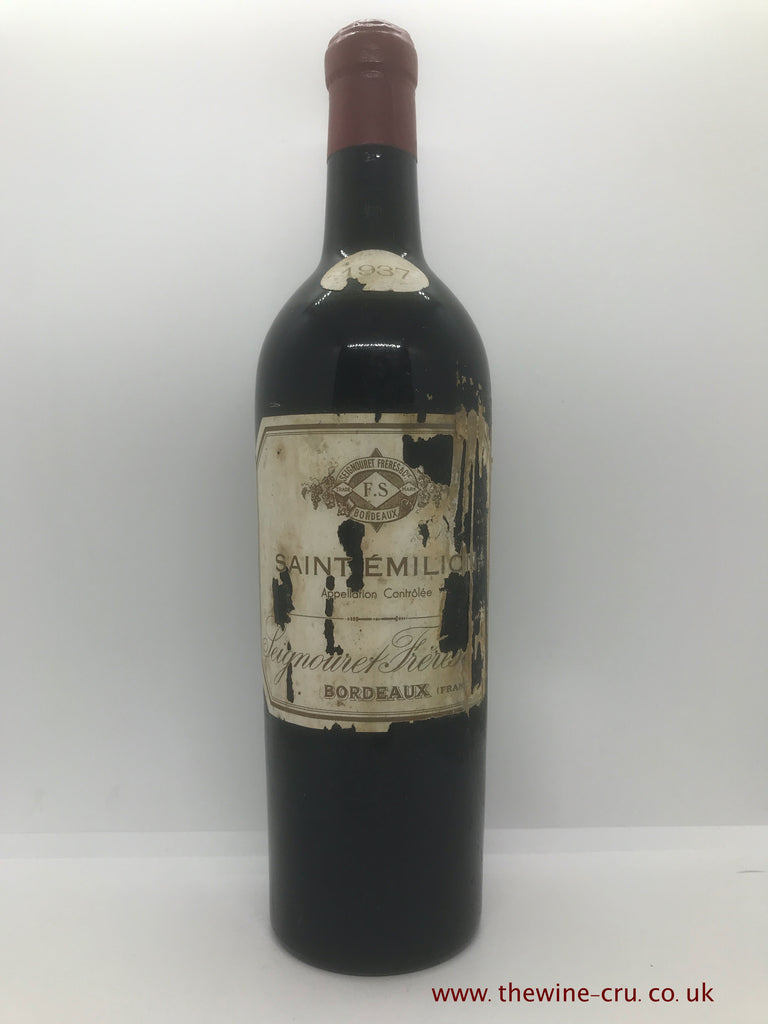 Saint Emilion Seignouiet Feres & Co 1937 - Just Wines 