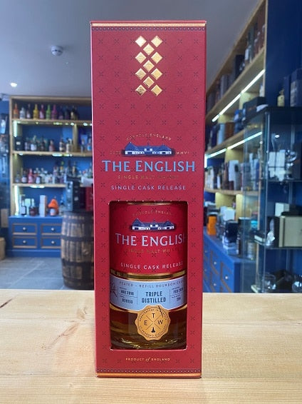 English Red Range Peated Triple Distilled 70cl 49.8% - Just Wines 