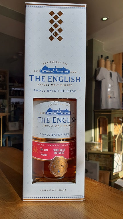 English Whisky Cabernet Sauvignon Wine Cask Matured 2020 70cl 46% - Just Wines 