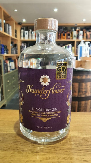 Thunderflower Devon Dry Gin 42% 6x70cl - Just Wines 