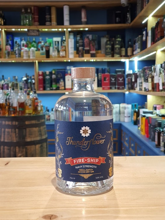 Thunderflower Fire-Ship Navy Strength Devon Dry Gin 70cl 58% - Just Wines 