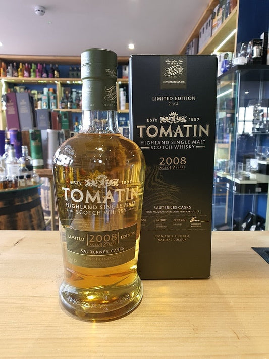 Tomatin Aged 12 Years 2008 Sauternes Cask 46% 70cl - Just Wines 