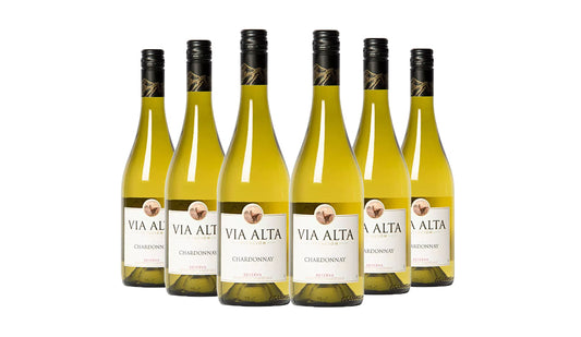 Via Alta Chardonnay White Wine 75cl x 6 Bottle - Just Wines 