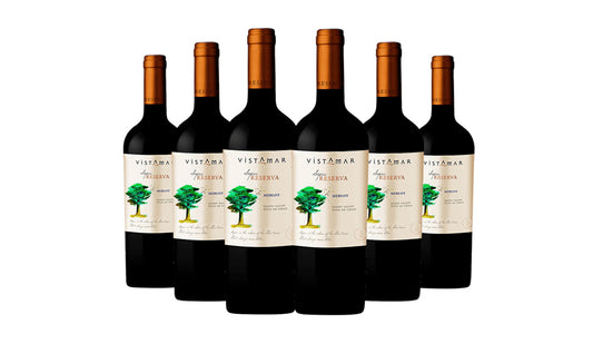 Vistamar Reserva Merlot Red Wine 75cl x 6 Bottles - Just Wines 