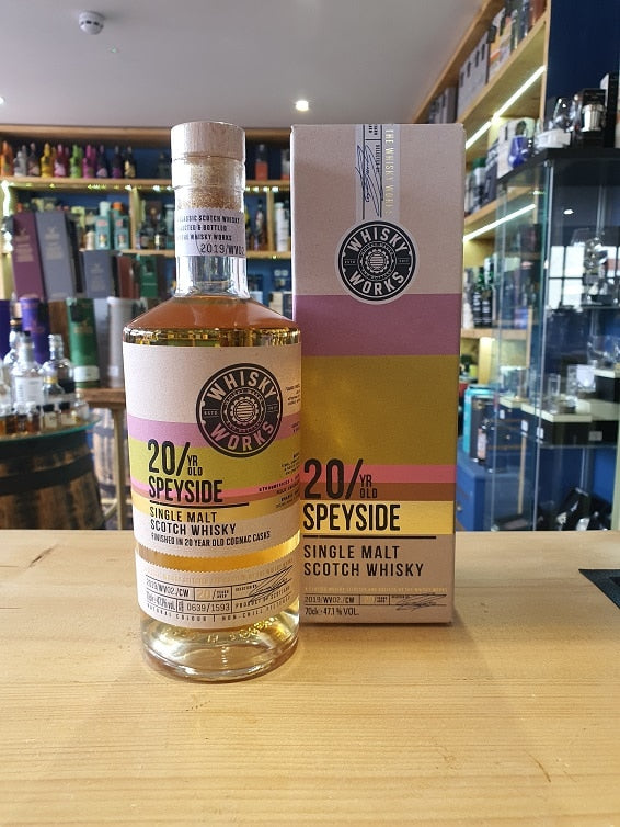 Whisky Works 20 Year Old Speyside 70cl 47.1% - Just Wines 