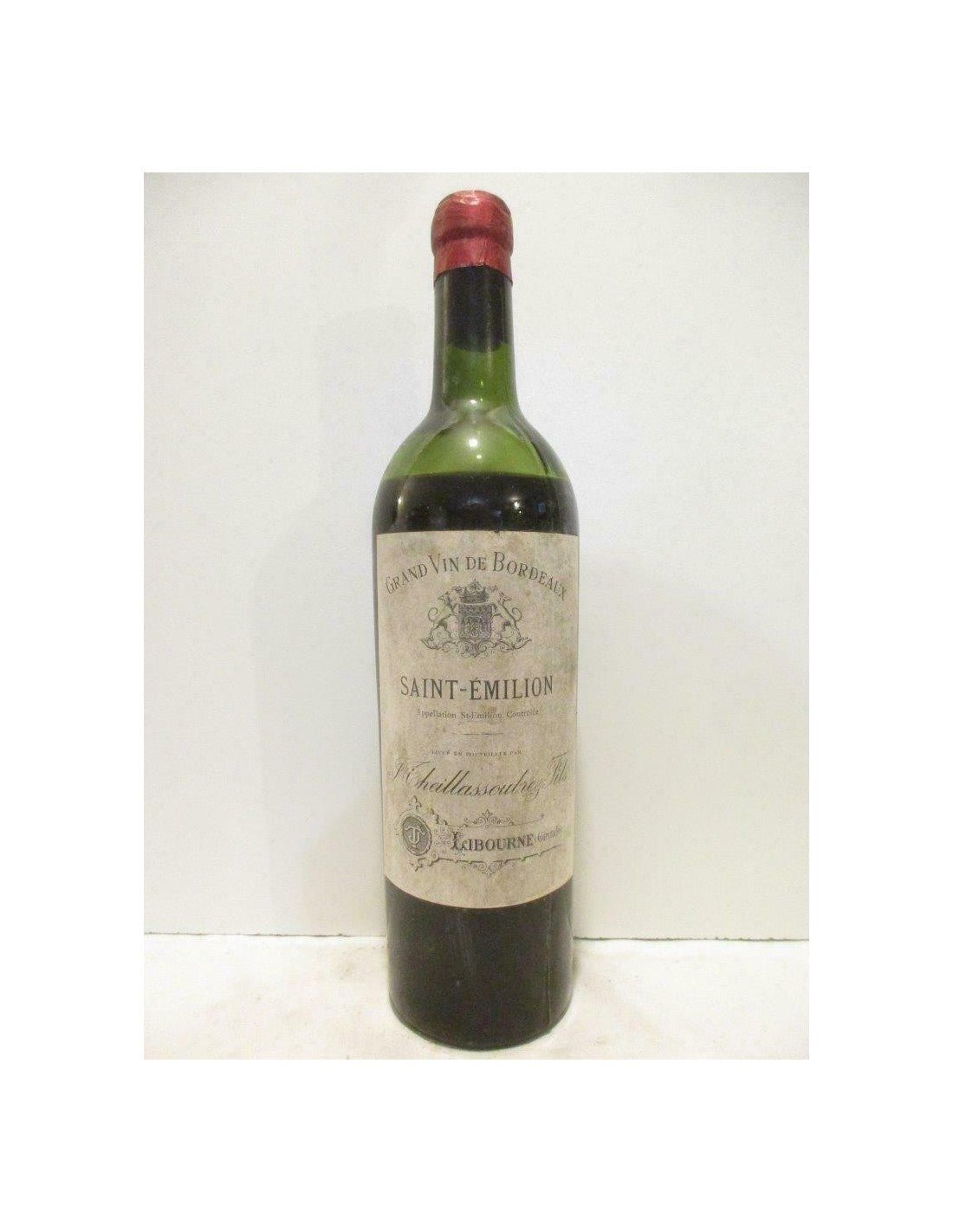 années 30 - saint-émilion - theillassoubre et fils (non millésimé 1930 à 1940) - rouge - bordeaux - Just Wines 