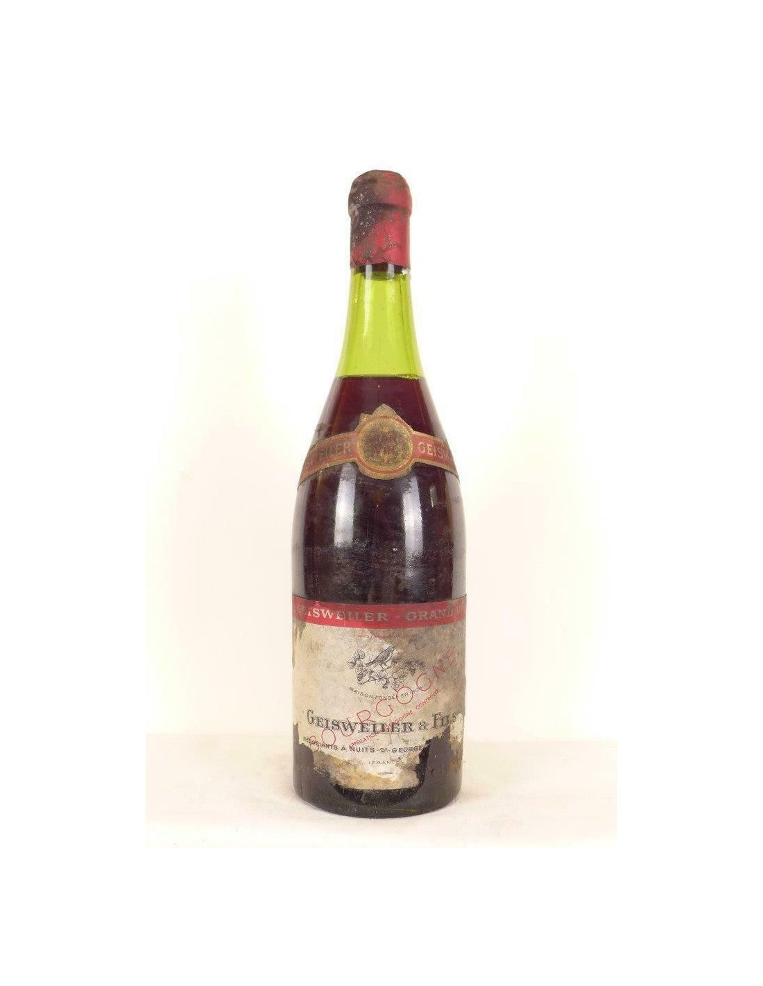 années 40 - bourgogne - geisweiler (non millésimé années 1940 à 1950) - rouge - bourgogne - Just Wines 