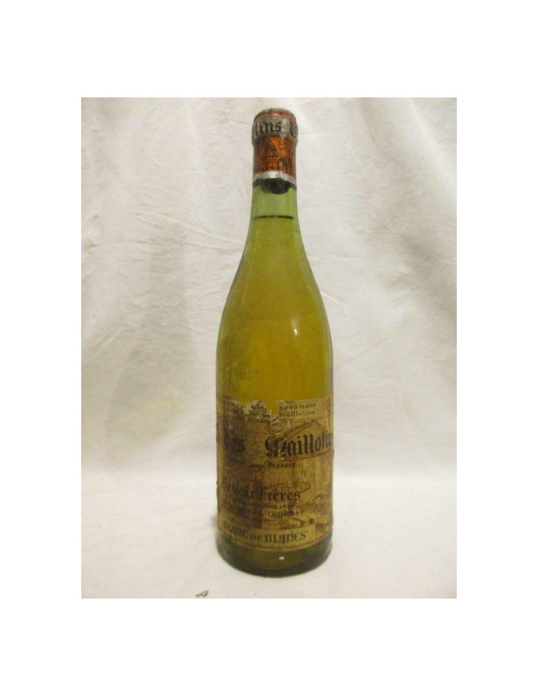 années 50 - - debaix vin des maillotins (années 1950 à 1960) - blanc - vin de table - Just Wines 