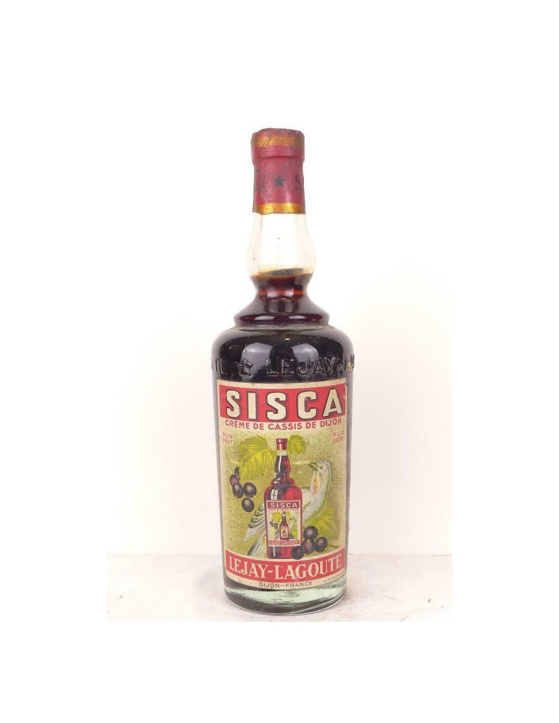 années 50 - liqueur - lejay-lagoute sisca crème de cassis (non millésimé années 1950 à 1960) 50 cl - crème - bourgogne - Just Wines 