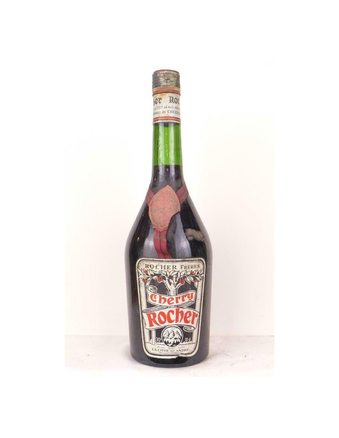 années 50 - liqueur - rocher frères cherry la côte saint-andré (non millésimé années 1950 à 1960) 70 cl - crème - loire - Just Wines 