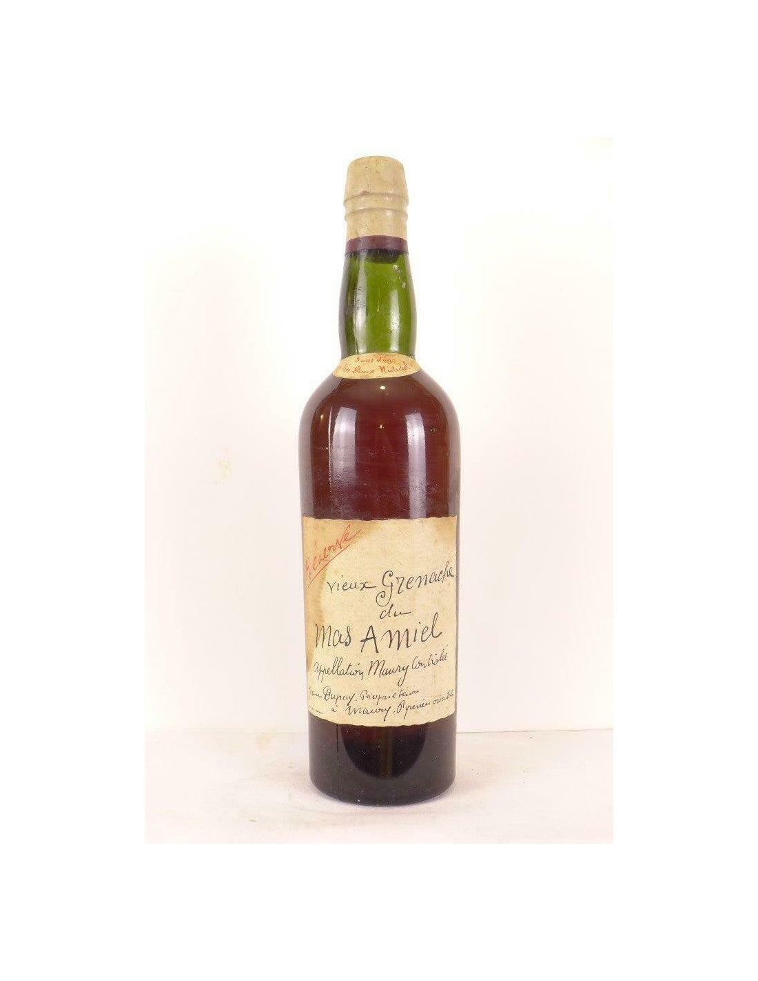 années 50 - maury - mas amiel vieux grenache (non millésimé années 1950 à 1960 b2) - VD blanc - roussillon - Just Wines 