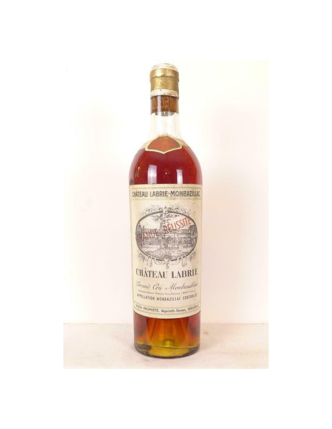 années 50 - monbazillac - château labrie grand cru (non millésimé années 1950 à 1960 b1) - liquoreux - sud-ouest - Just Wines 