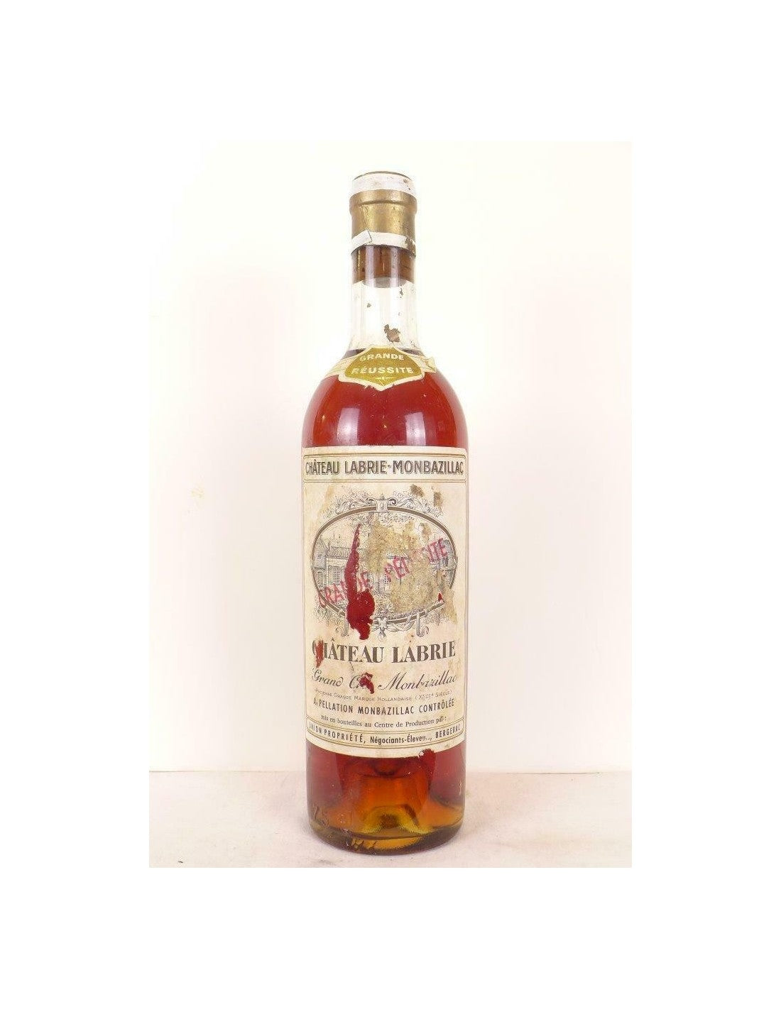 années 50 - monbazillac - château labrie grand cru (non millésimé années 1950 à 1960) - liquoreux - sud-ouest - Just Wines 