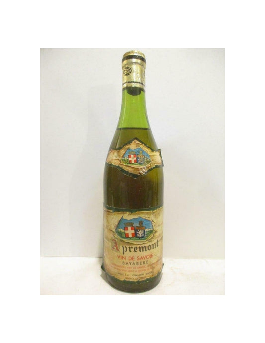 années 70 - apremont - jacal bayabere (non millésimé acheté en 1975) - blanc - savoie - Just Wines 