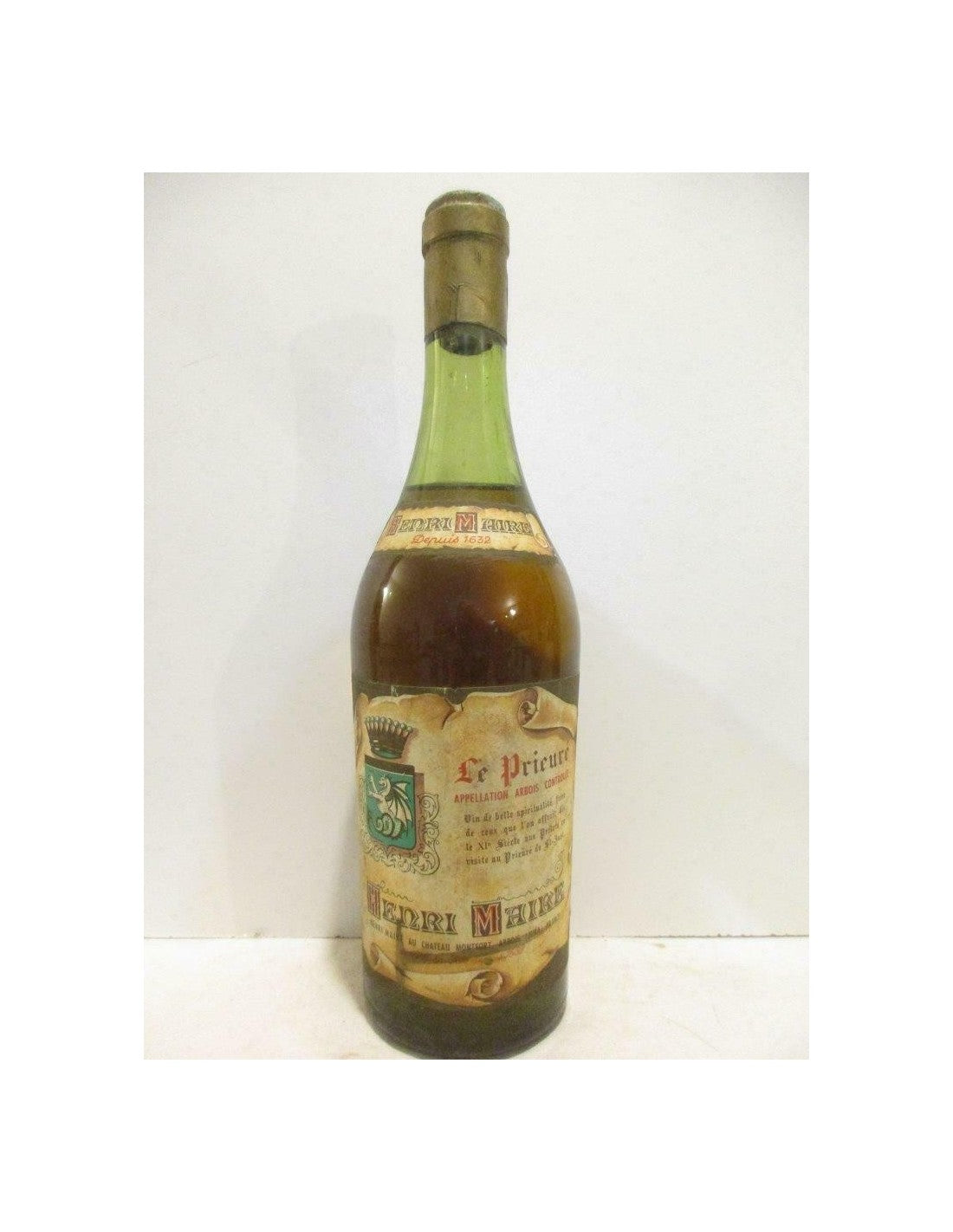 années 70 - arbois - henri maire le prieuré (capsule abîmée non millésimé années 1970 à 1980) - blanc - jura - Just Wines 