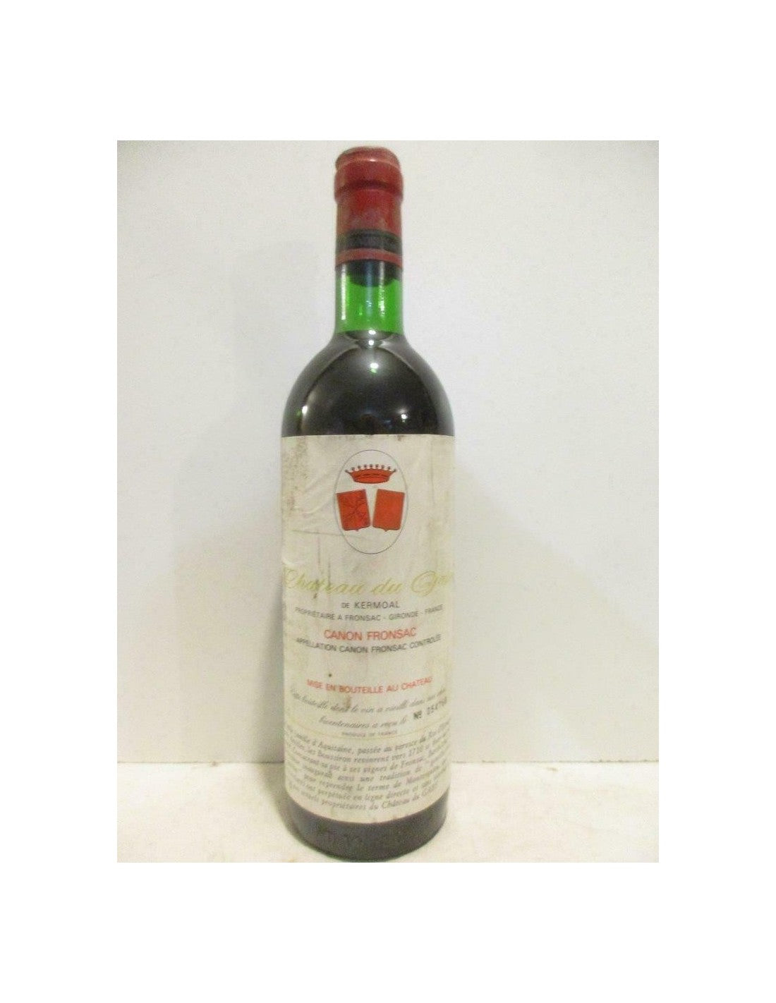 années 70 - canon-fronsac - château du gaby (non millésimé années 1970 à 1980) - rouge - bordeaux - Just Wines 