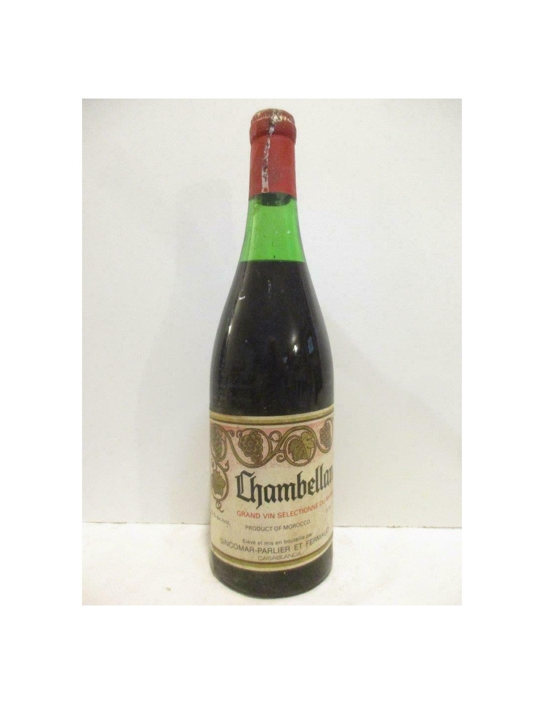 années 70 - chambellan (non millésimé années 1970 à 1980) - Rouge - Maroc - Just Wines 