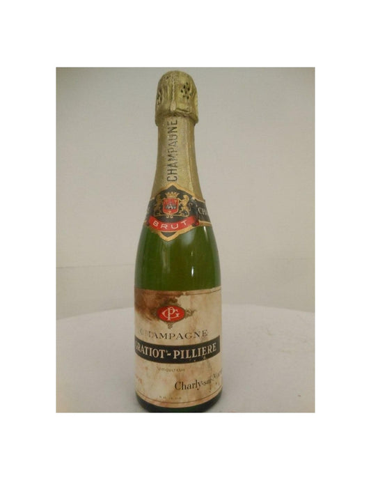 années 70 - champagne - Gratiot Pilliere brut 37,5 cl - pétillant - champagne france - Just Wines 