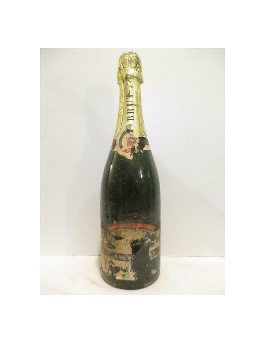 années 70 - crémant - eugène blanck brut (étiquette illisible non millésimé années 1970 à 1980 b1) - pétillant - alsace - Just Wines 